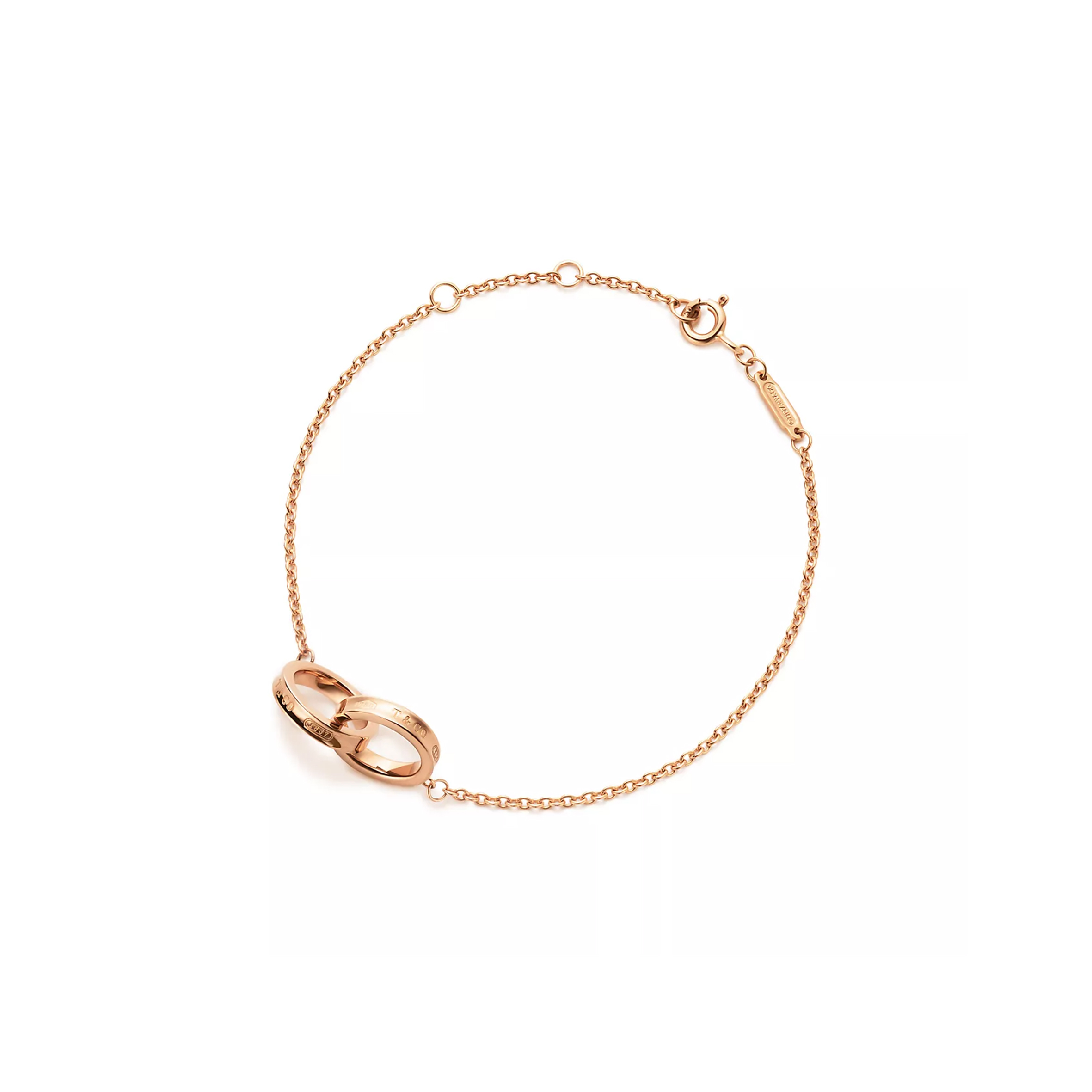 TIFFANY 1837® INTERLOCKING CIRCLES CHAIN BRACELETIN ROSE GOLD 60149788